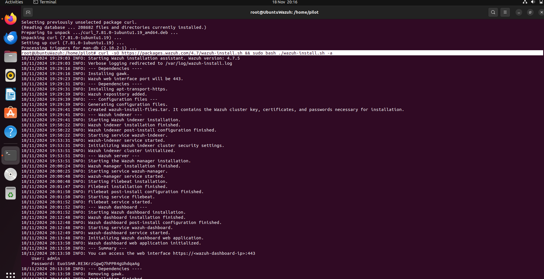 Wazuh Installation Process